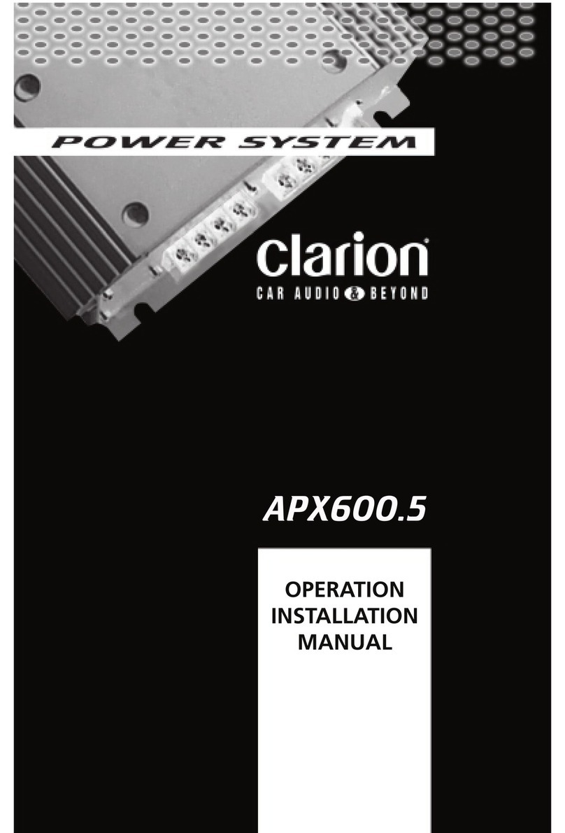 Clarion APX600.5 Manual