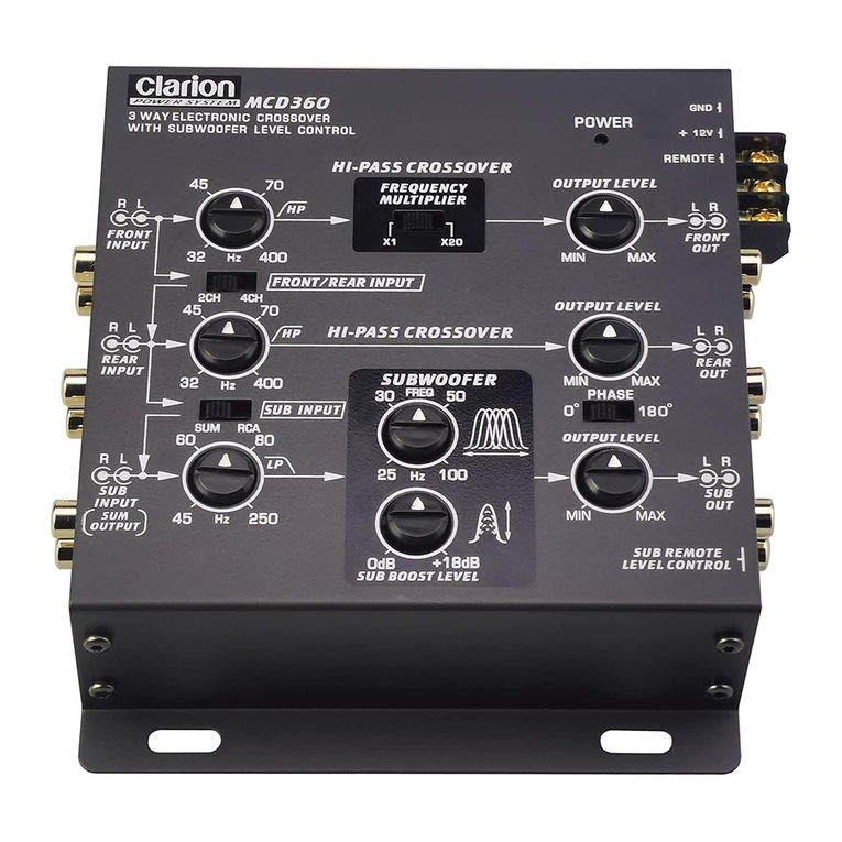 Clarion MCD360 Manual