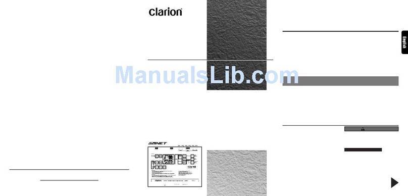 Clarion DPH910 owner's manual