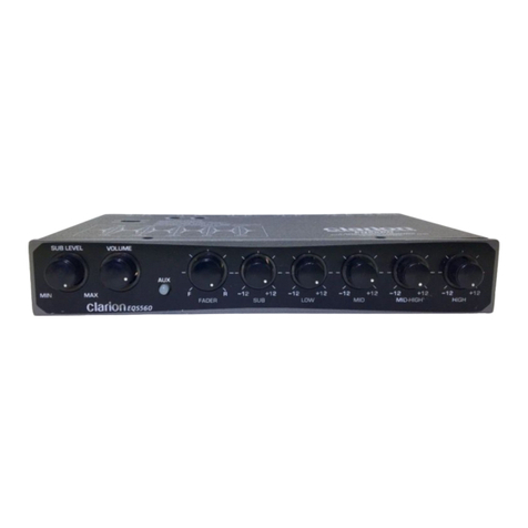 Clarion EQS560 Manual