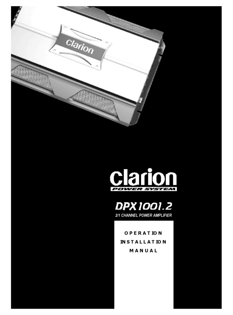 Clarion DPX1001.2 Operating & installation manual