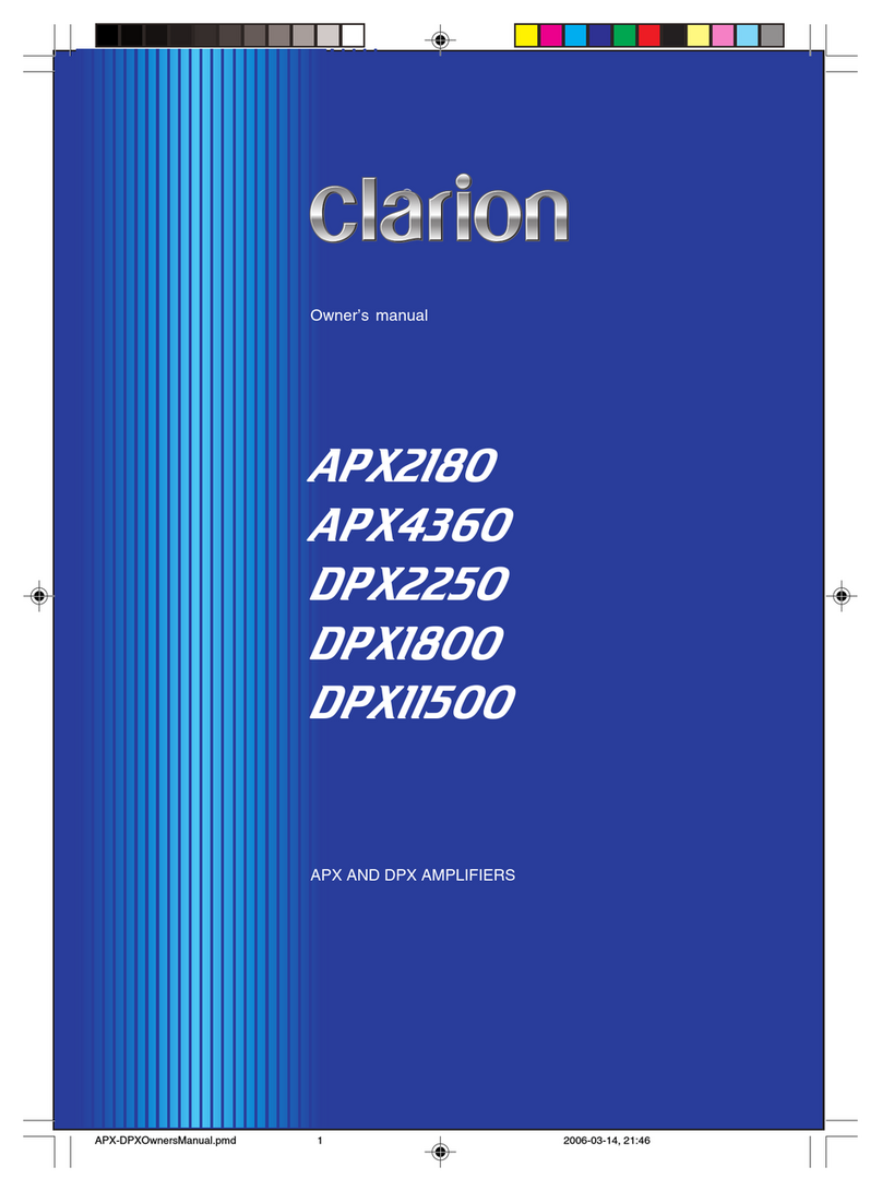 Clarion APX2180 User manual