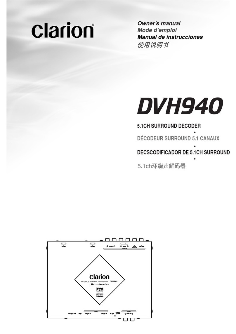 Clarion DVH940N User manual