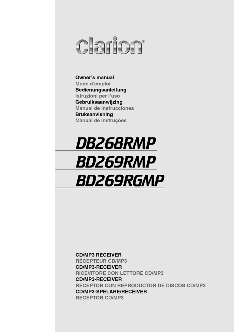 Clarion BD269RGMP User manual