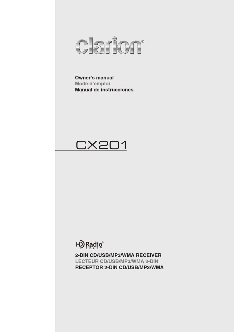 Clarion CX201 owner's manual