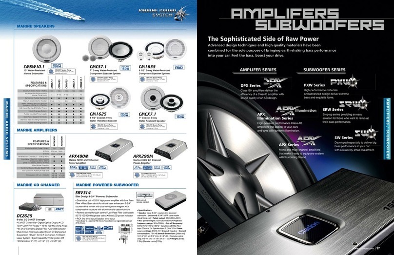Clarion APX490M User manual