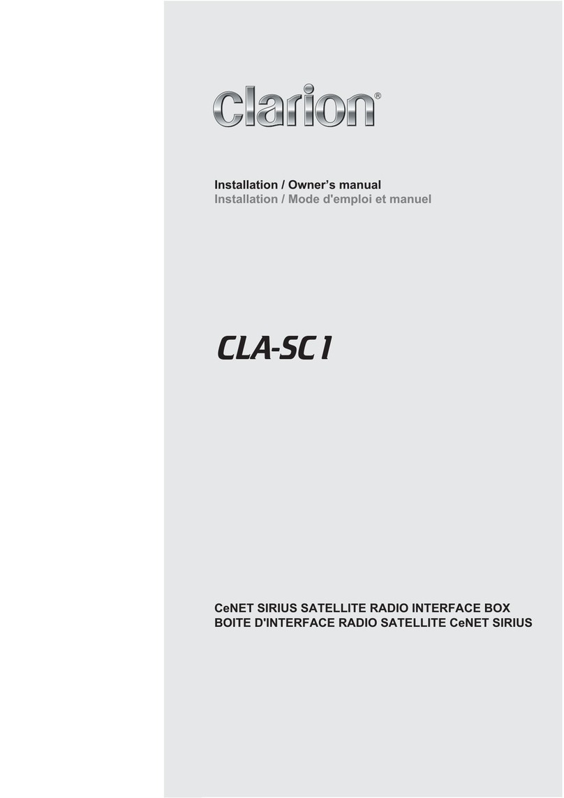 Clarion CLA-SC1 Operating instructions