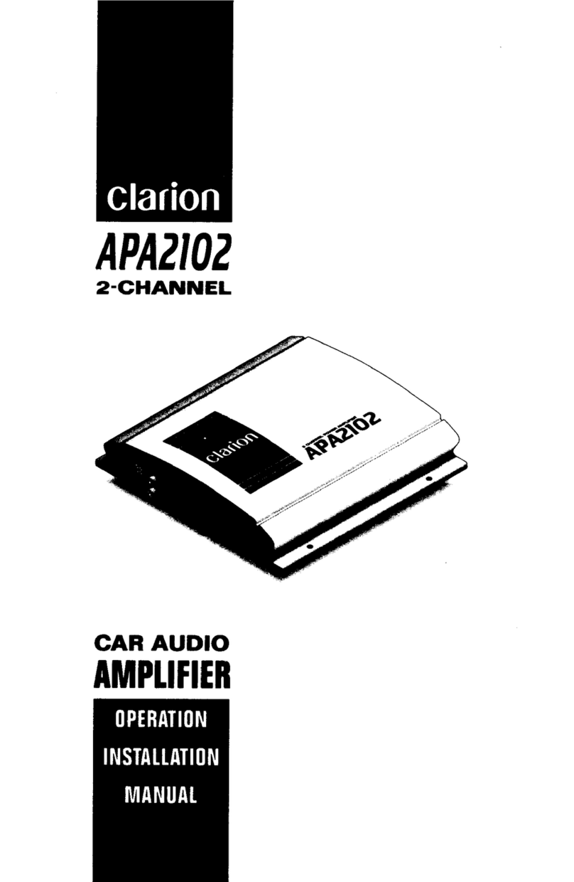 Clarion apa2102 Operation and installation manual