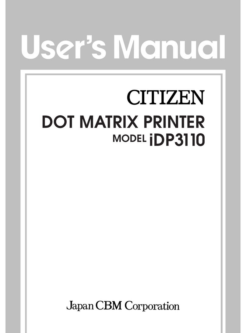 Citizen iDP-3110 User manual