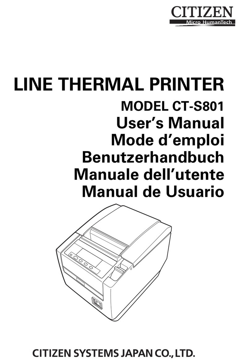 Citizen CT-S801 User manual