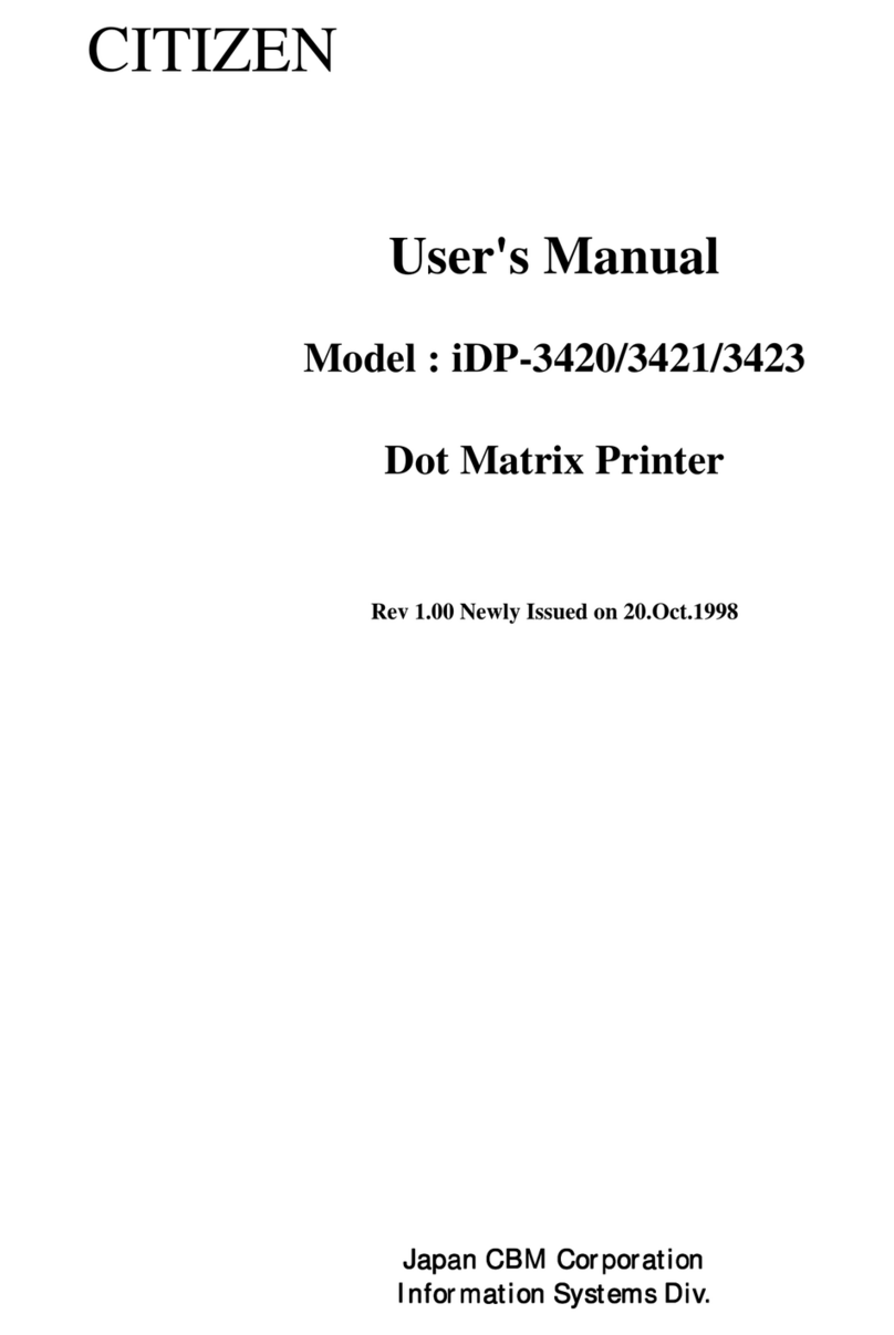Citizen iDP-3421 User manual