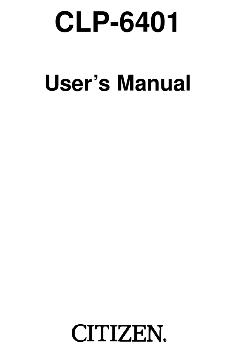 Citizen CLP-6401 User manual