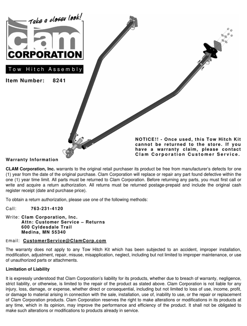 Clam Corp 8241 Assembly instructions