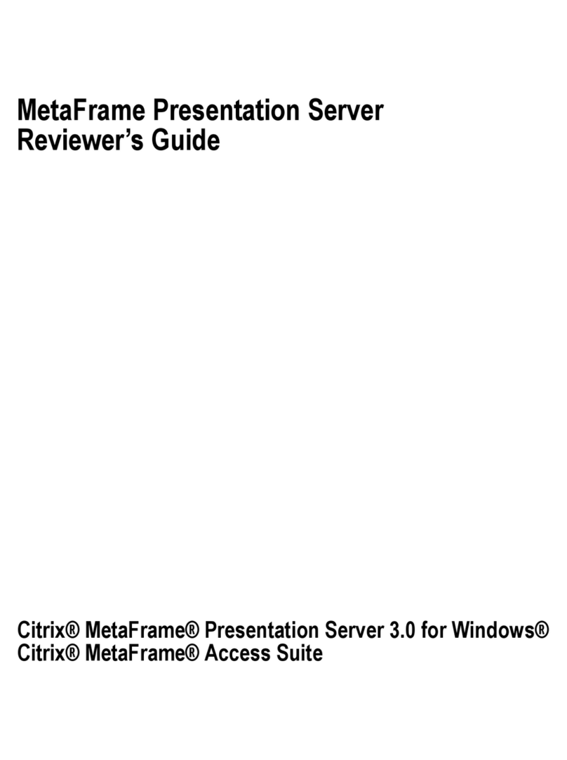 Citrix MetaFrame MetaFrame Presentation Server User manual