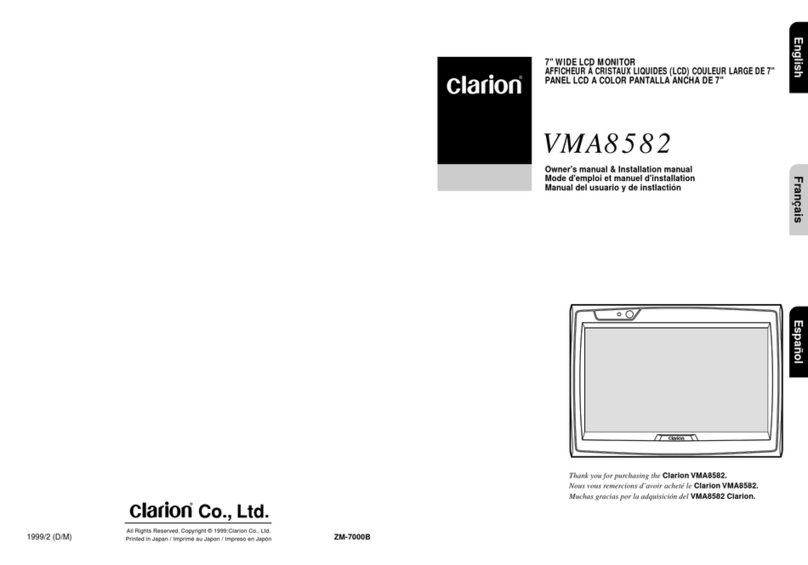Clarion VMA8582 Repair manual