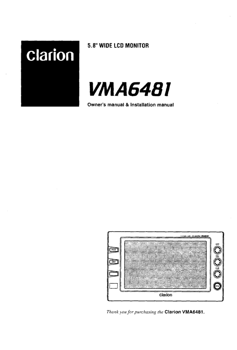 Clarion VMA6481 Safety guide