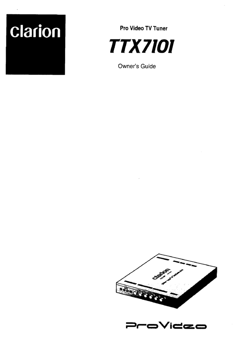 Clarion PROVIDEO TTX7101 owner's guide