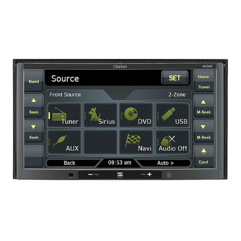 Clarion NX509 Owner's manual & installation manual