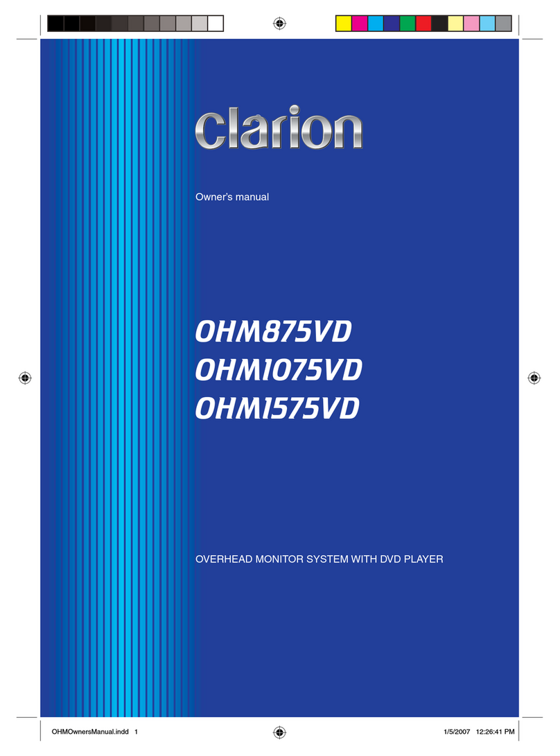 Clarion OHM875VD User manual Clarion OHM875VD User manual