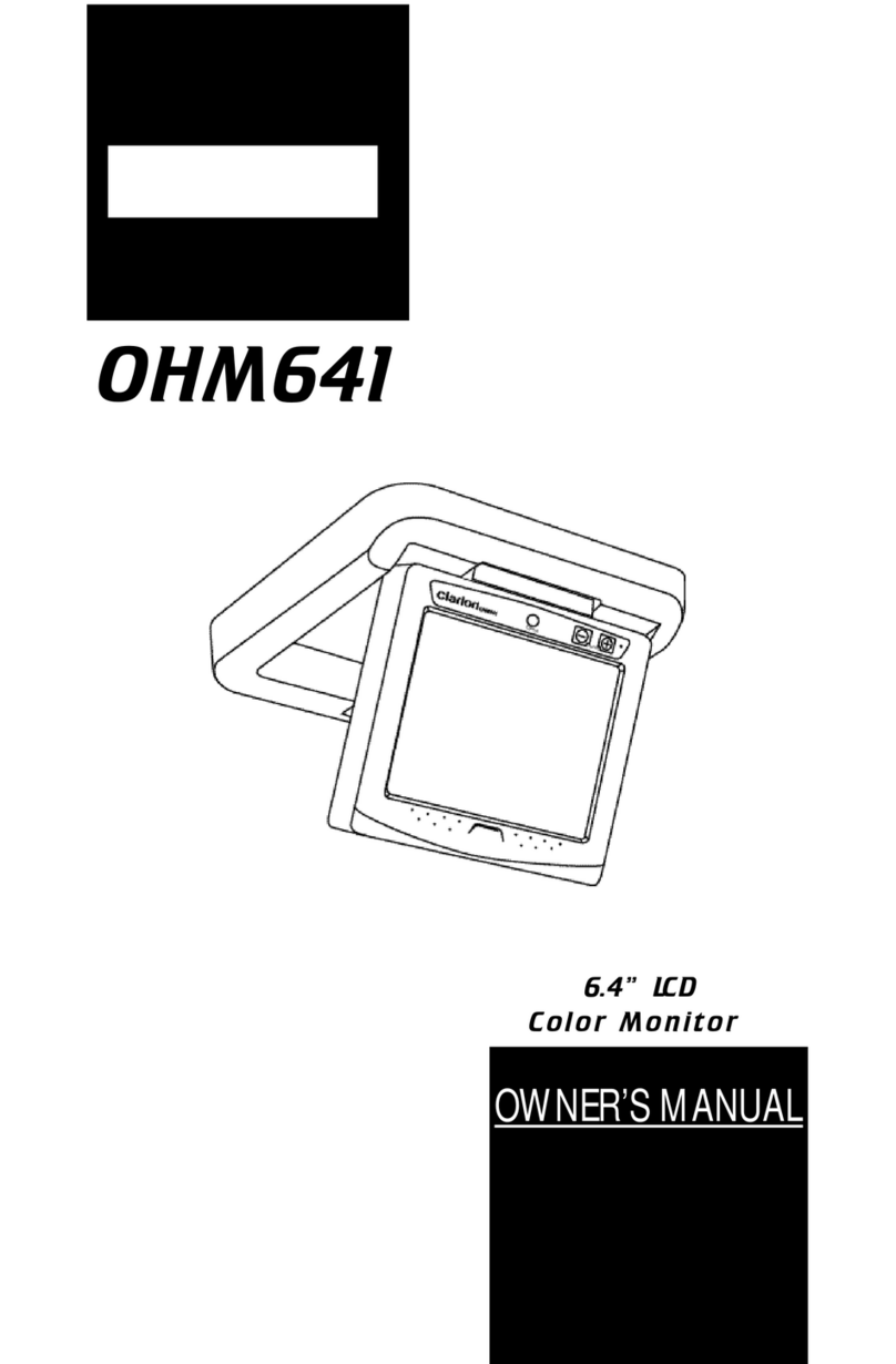 Clarion OHM641 owner's manual