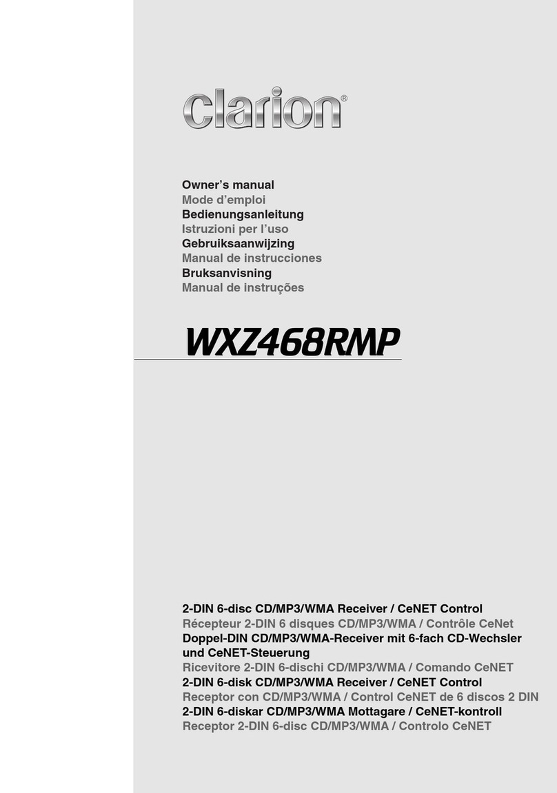Clarion WXZ468RMP User manual