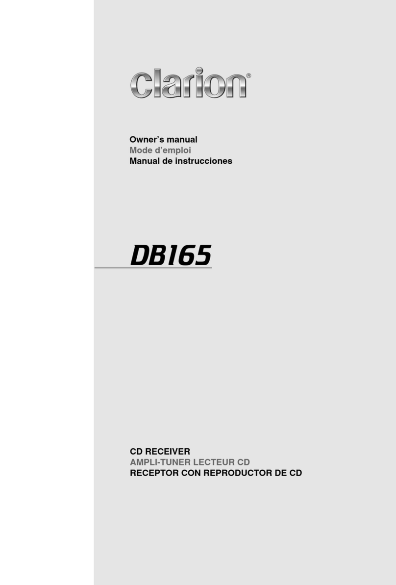 Clarion DB165 User manual