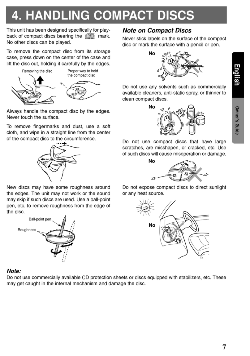 Clarion compact disc User manual Clarion compact disc User manual