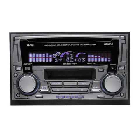 Clarion ADZ625 User manual