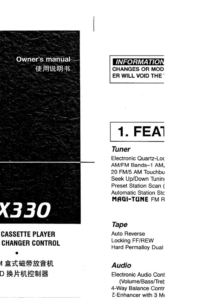 Clarion C-Bus AX330 User manual