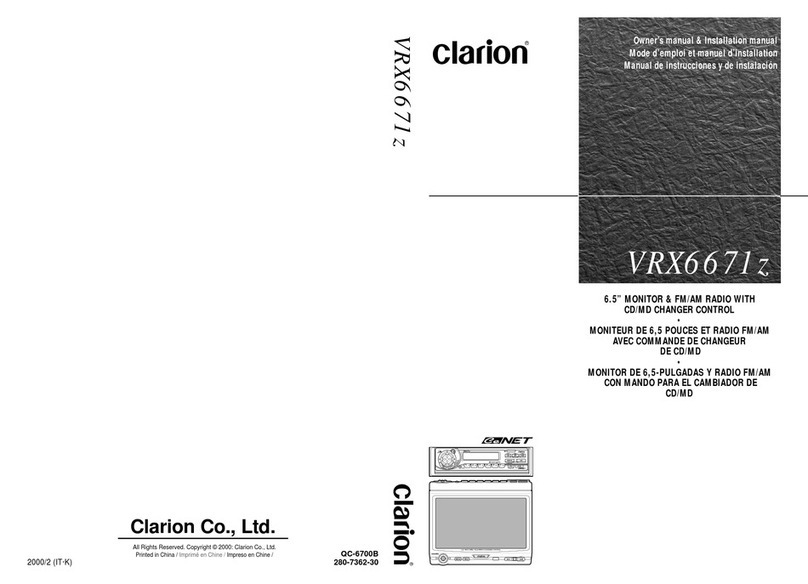 Clarion VRX6671Z Repair manual