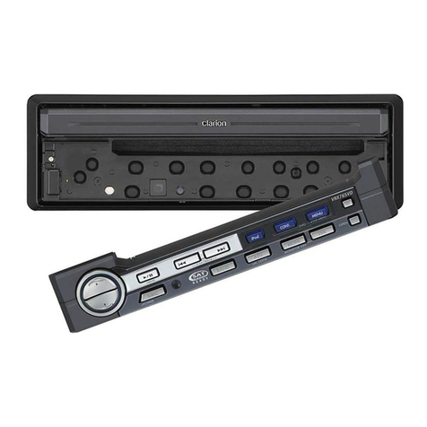 Clarion VRX765VD Quick start guide