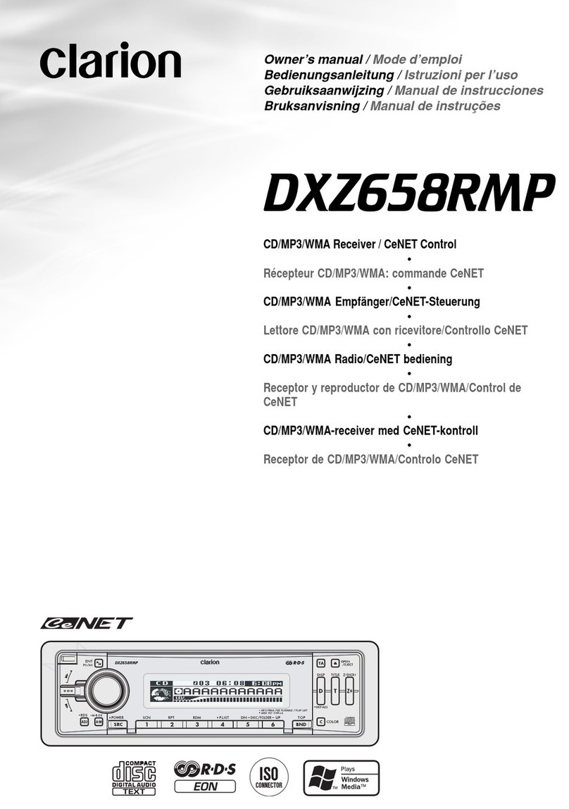 Clarion DXZ658RMP Mode d'emploi