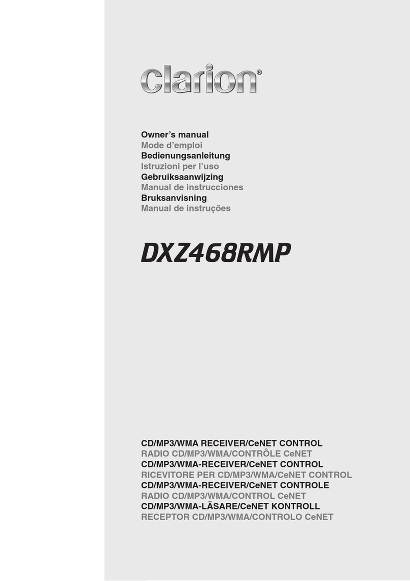 Clarion DXZ468RMP owner's manual Clarion DXZ468RMP owner's manual