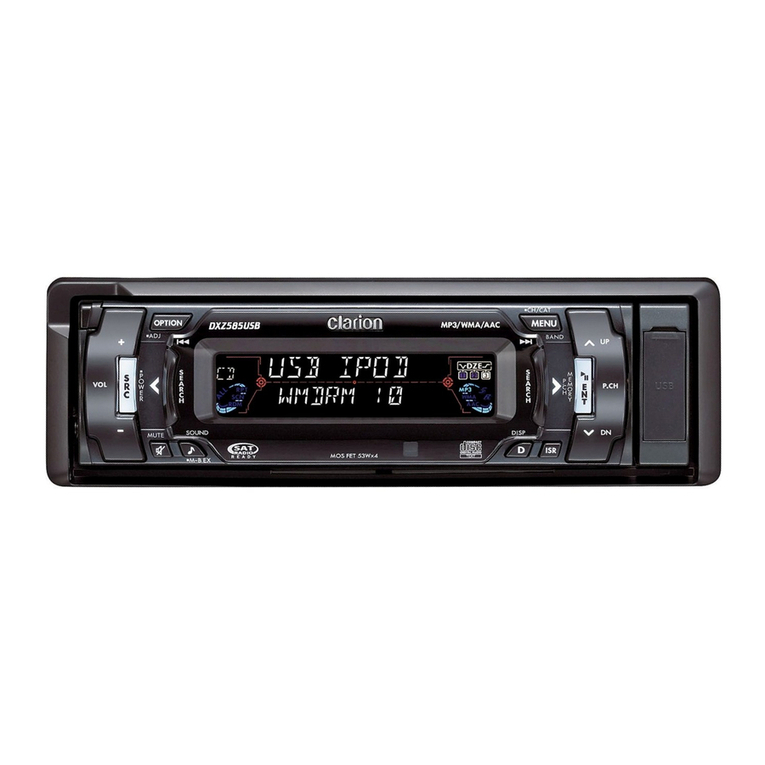 Clarion DXZ585USB User manual