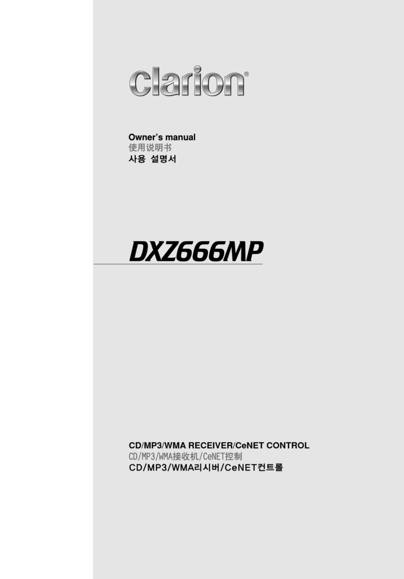 Clarion DXZ666MP User manual