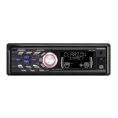 Clarion DXZ476MP Installation/wire connection guide