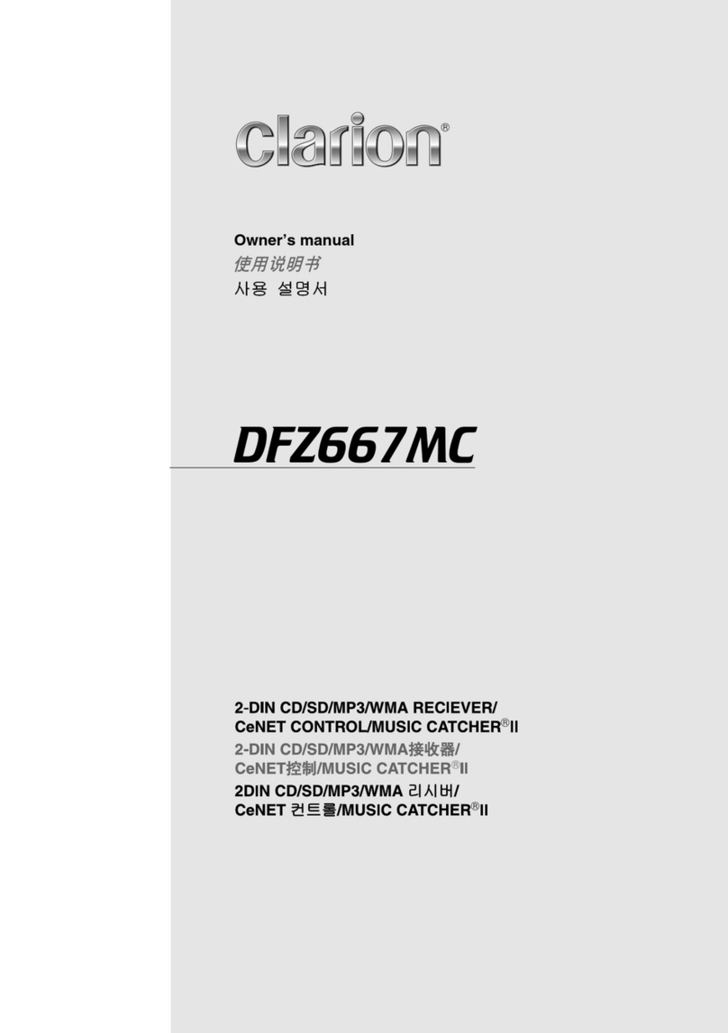 Clarion DFZ667MC User manual