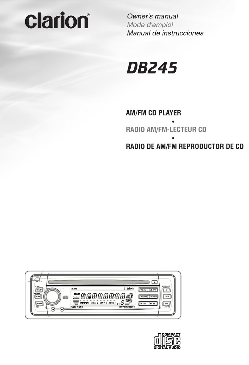 Clarion DB245 User manual