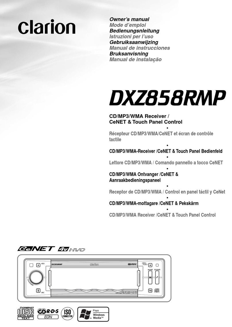 Clarion DXZ858RMP Mode d'emploi