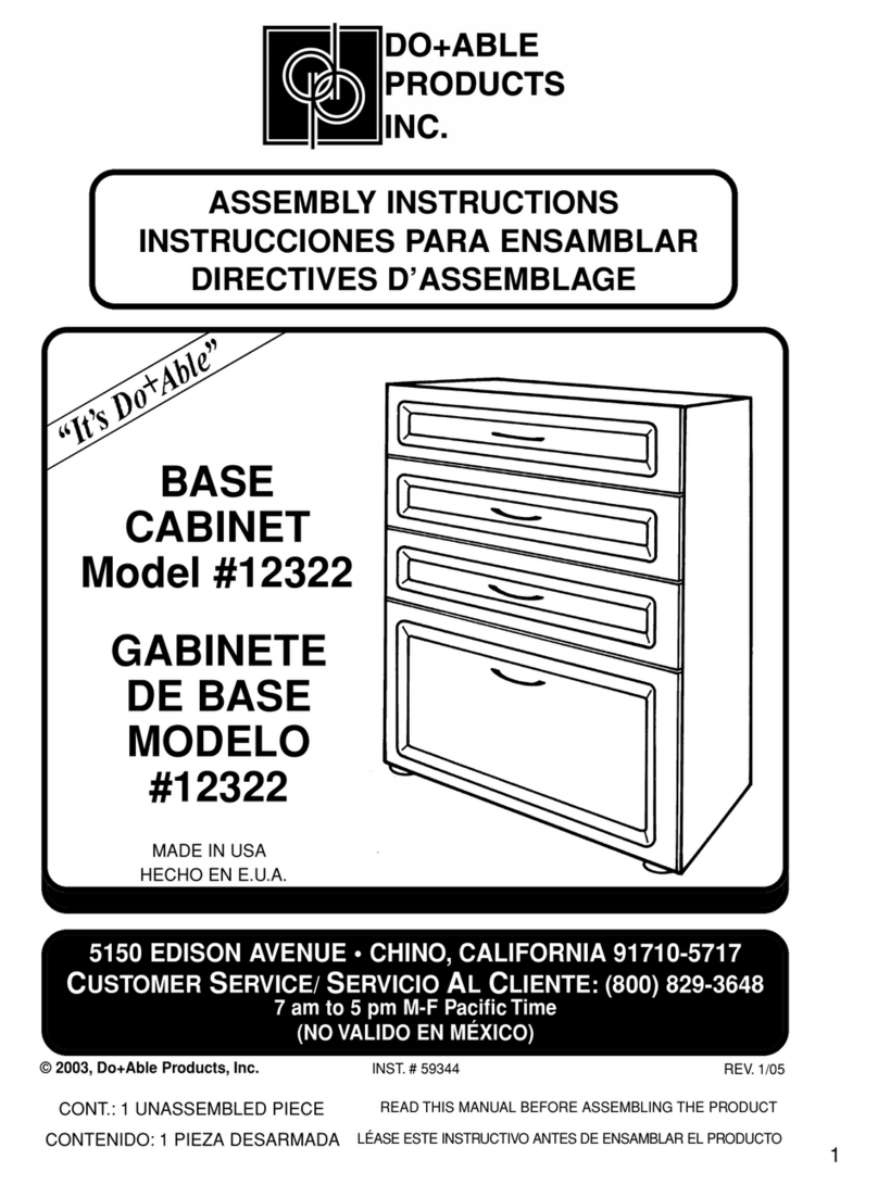 Do+Able Products 12322 Assembly instructions