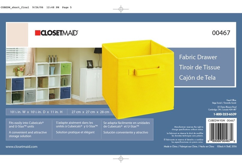 Closet Maid Fabric Drawer 00467 datasheet