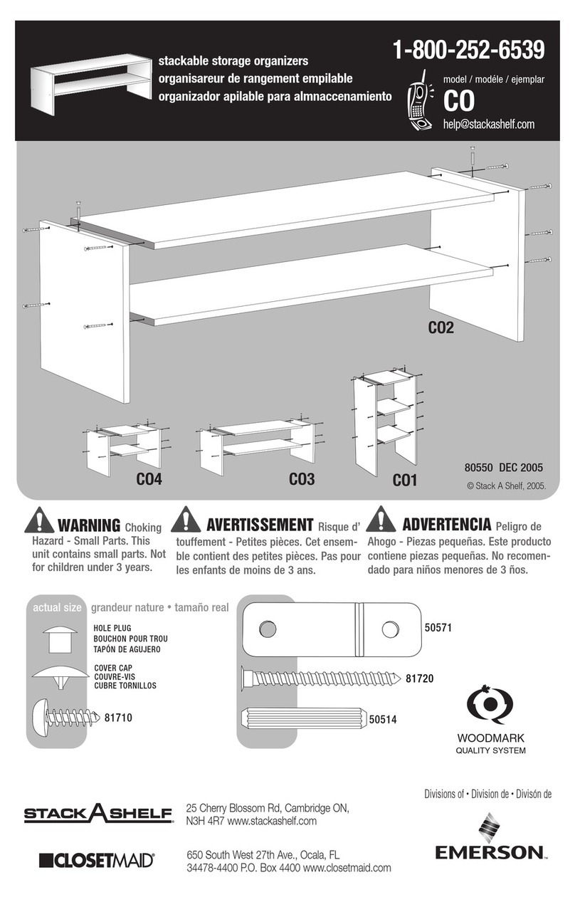Closet Maid CO1 User manual Closet Maid CO1 User manual