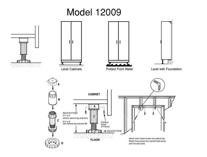 Closet Maid Cabinet 12009 instruction sheet