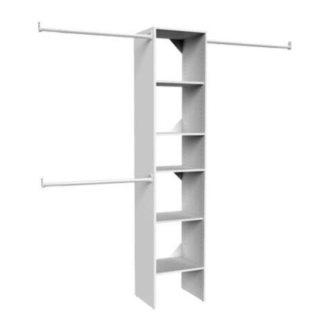 Closet Maid Custom Closet Organizer S16TS Installation guide