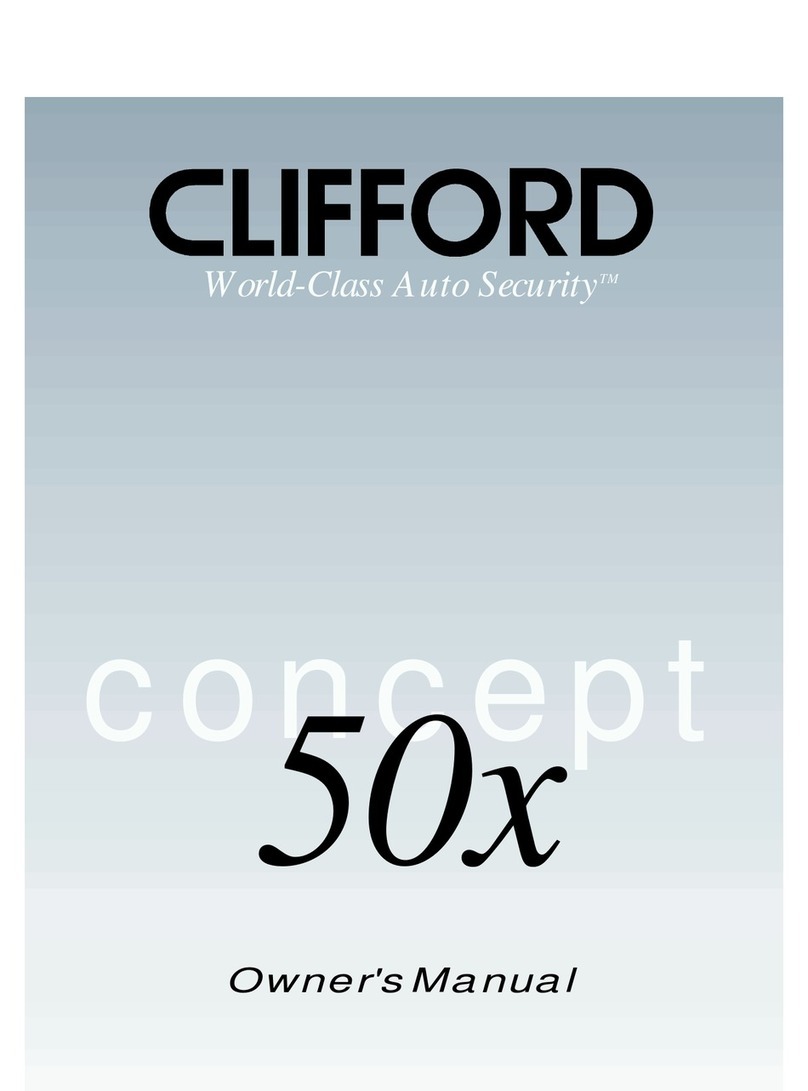 Clifford concept 50x owner's manual