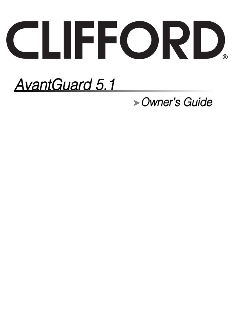 Clifford AvantGuard 5.1 owner's guide