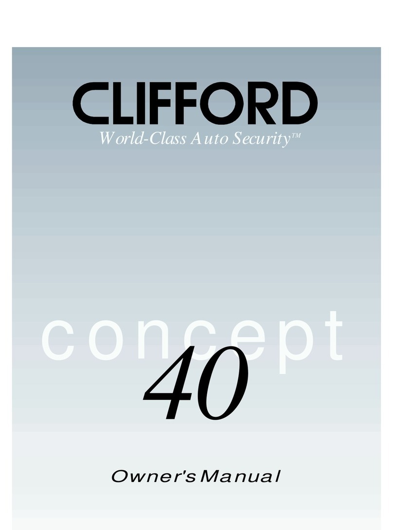 Clifford Concept 40 owner's manual