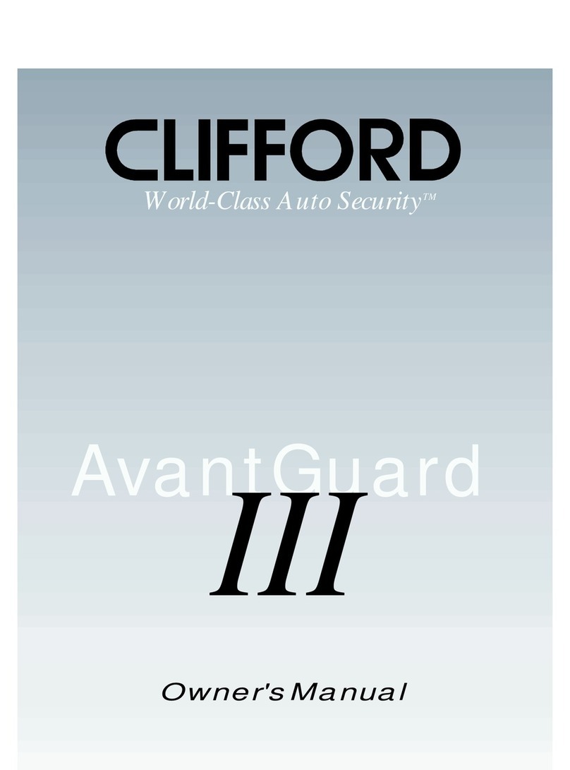 Clifford AvantGuard III User manual