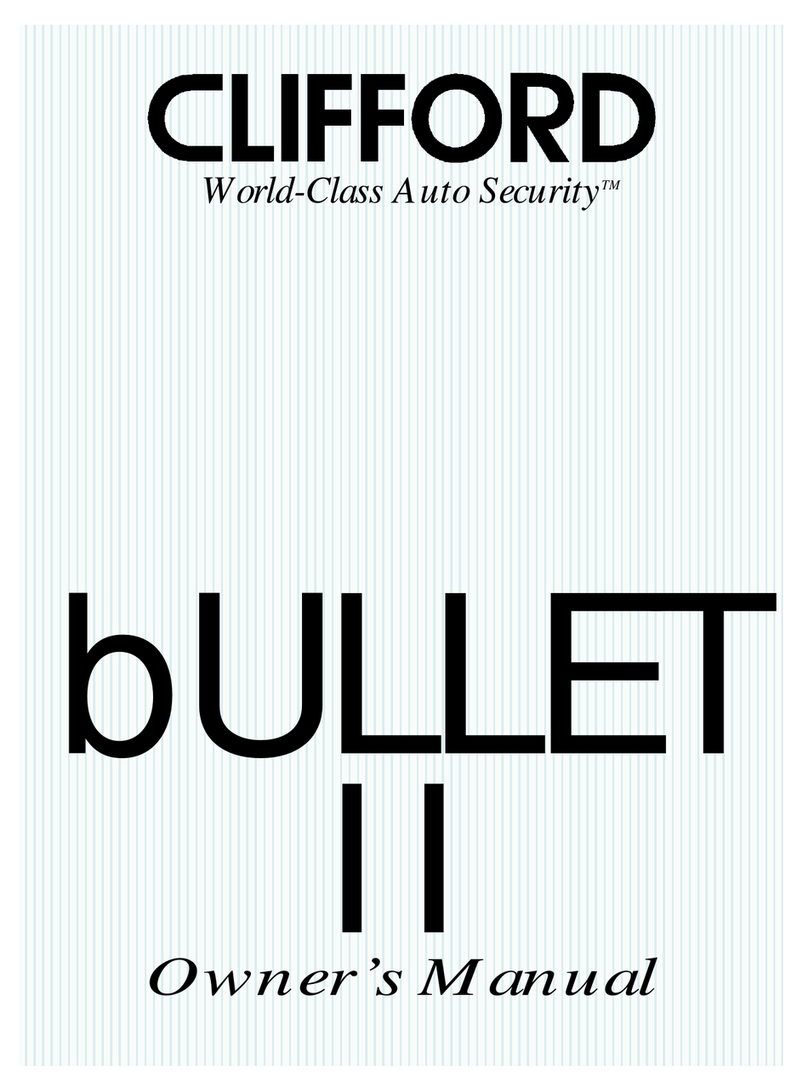 Clifford Bullet II owner's manual