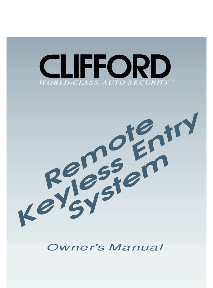 Clifford AUTO SECURITY owner's manual